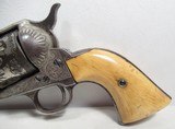 ANTIQUE COLT S.A.A. 45 REVOLVER from COLLECTING TEXAS – FACTORY ENGRAVED – SHIPPED 1888 – IVORY GRIPS - 6 of 19