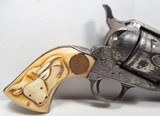 ANTIQUE COLT S.A.A. 45 REVOLVER from COLLECTING TEXAS – FACTORY ENGRAVED – SHIPPED 1888 – IVORY GRIPS - 2 of 19