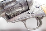 ANTIQUE COLT S.A.A. 45 REVOLVER from COLLECTING TEXAS – FACTORY ENGRAVED – SHIPPED 1888 – IVORY GRIPS - 7 of 19