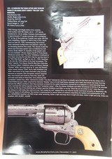 FANCY ENGRAVED TEXAS SHIPPED COLT S.A.A. REVOLVER from COLLECTING TEXAS – OKLAHOMA LAWMAN HISTORY - 20 of 25