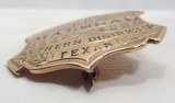 GOLD PLATED DEPUTY U.S. MARSHALL – SOUTHERN DISTRICT OF TEXAS SHIELD BADGE from COLLECTING TEXAS – from the MIKE HESKETT COLLECTION - 2 of 4