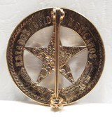 UNITED STATES MARSHALL – B.S. ‘STU’ BAKER CINCO PESO BADGE from COLLECTING TEXAS – GOLD PLATED - from the MIKE HESKETT COLLECTION - 5 of 8