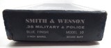 SCARCE ROUND BUTT – 2” BARREL MODEL 10-5 SMITH & WESSON REVOLVER from COLLECTING TEXAS – ORIGINAL BOX with PAPERS - 19 of 20
