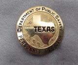 GROUP of 6 TEXAS DEPT. of PUBLIC SAFETY BADGES from COLLECTING TEXAS – GLASS DISPLAY CASE INCLUDED - 3 of 20