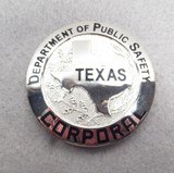 GROUP of 6 TEXAS DEPT. of PUBLIC SAFETY BADGES from COLLECTING TEXAS – GLASS DISPLAY CASE INCLUDED - 5 of 20