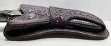 NICE TOOLED JOCKSTRAP HOLSTER from COLLECTING TEXAS – MADE for 5 1/2” BARREL COLT S.A.A. REVOLVER by S.D. MYRES of EL PASO, TEXAS - 4 of 8