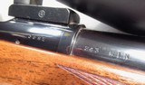 REALLY NICE LEFT-HAND BOLT ACTION RIFLE from COLLECTING TEXAS – MADE by RANGER ARMS of GAINESVILLE, TEXAS – .243 CALIBER with SCOPE - 9 of 20