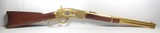 JACK CASE 101 RANCH GOLD PLATED WINCHESTER 1873 SADDLE RING CARBINE from COLLECTING TEXAS – COMES with VINTAGE POCKET WATCH - 1 of 24