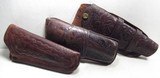 3 PAIR of NICE OLD HOLSTERS for a COLT S.A.A. REVOLVER with 4 3/4” BARREL from COLLECTING TEXAS - 1 of 20