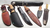 GROUP of 7 HUNTING KNIVES from COLLECTING TEXAS - 1 of 20