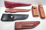 LOT of 23 KNIFE SHEATHS from COLLECTING TEXAS – 1970’s S&W FIXED BLADE, COLT SKINNER, CASE, KA-BAR, SPEAR, BUCK, STELZIG, ETC. - 15 of 16