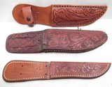 LOT of 23 KNIFE SHEATHS from COLLECTING TEXAS – 1970’s S&W FIXED BLADE, COLT SKINNER, CASE, KA-BAR, SPEAR, BUCK, STELZIG, ETC. - 5 of 16