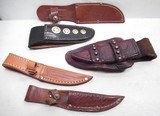 LOT of 23 KNIFE SHEATHS from COLLECTING TEXAS – 1970’s S&W FIXED BLADE, COLT SKINNER, CASE, KA-BAR, SPEAR, BUCK, STELZIG, ETC. - 13 of 16