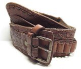 GROUP of 13 TOTAL BELTS and BUSCADEROS from COLLECTING TEXAS – H.H. HEISER, A.E. NELSON, RED MUELLER, COLORADO SADDLERY, GEO. LAWRENCE, ETC. - 10 of 25