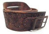 GROUP of 13 TOTAL BELTS and BUSCADEROS from COLLECTING TEXAS – H.H. HEISER, A.E. NELSON, RED MUELLER, COLORADO SADDLERY, GEO. LAWRENCE, ETC. - 9 of 25