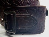 GROUP of 13 TOTAL BELTS and BUSCADEROS from COLLECTING TEXAS – H.H. HEISER, A.E. NELSON, RED MUELLER, COLORADO SADDLERY, GEO. LAWRENCE, ETC. - 22 of 25