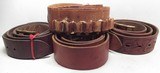 GROUP of 32 CARTRIDGE BELTS from COLLECTING TEXAS – MULTIPLE SIZES, CALIBERS, and MAKERS – MARKED and UNMARKED - 19 of 22