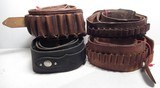 GROUP of 32 CARTRIDGE BELTS from COLLECTING TEXAS – MULTIPLE SIZES, CALIBERS, and MAKERS – MARKED and UNMARKED - 10 of 22