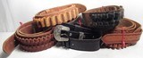 GROUP of 32 CARTRIDGE BELTS from COLLECTING TEXAS – MULTIPLE SIZES, CALIBERS, and MAKERS – MARKED and UNMARKED - 18 of 22