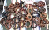 GROUP of 32 CARTRIDGE BELTS from COLLECTING TEXAS – MULTIPLE SIZES, CALIBERS, and MAKERS – MARKED and UNMARKED - 1 of 22