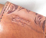 TWO TEXAS MADE GUN RIGS from COLLECTING TEXAS – S.D. MYRES BASKET WEAVE STYLE RIG – TOOLED RIG for COLT S.A.A. REVOLVER - 6 of 13