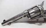 FINE FACTORY ENGRAVED COLT S.A.A. 45 REVOLVER from COLLECTING TEXAS – HELFRICHT ERA – MADE 1904 – TEXAS GUN - 7 of 17