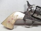 FINE FACTORY ENGRAVED COLT S.A.A. 45 REVOLVER from COLLECTING TEXAS – HELFRICHT ERA – MADE 1904 – TEXAS GUN - 2 of 17