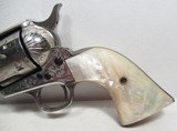 FINE FACTORY ENGRAVED COLT S.A.A. 45 REVOLVER from COLLECTING TEXAS – HELFRICHT ERA – MADE 1904 – TEXAS GUN - 5 of 17