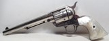 FINE ANTIQUE COLT S.A.A. 44-40 REVOLVER from COLLECTING TEXAS – MADE 1891 – 7 1/2” BARREL – NICKEL FINISH - 4 of 18