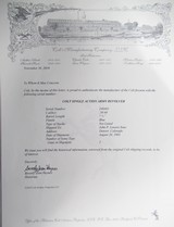 REALLY HIGH CONDITION .38/40 COLT S.A.A. REVOLVER from COLLECTING TEXAS – DENVER, COLORADO SHIPPED to J.P. LOWERS SONS in 1903 - 19 of 19