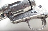 FINE FACTORY ENGRAVED COLT S.A.A. 45 REVOLVER from COLLECTING TEXAS – HELFRICHT ERA – MADE 1904 – TEXAS GUN - 6 of 18