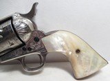 FINE FACTORY ENGRAVED COLT S.A.A. 45 REVOLVER from COLLECTING TEXAS – HELFRICHT ERA – MADE 1904 – TEXAS GUN - 5 of 18