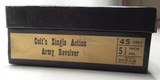VERY FINE COLT BLACK BOX for EARLY 2ND GEN COLT S.A.A. REVOLVER from COLLECTING TEXAS – ORIGINAL PAPERS - 3 of 4
