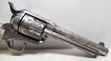 FINE NEW YORK ENGRAVED COLT SINGLE ACTION ARMY REVOLVER from COLLECTING TEXAS – 124 YEARS-OLD – ONE GUN SHIPMENT - 9 of 19