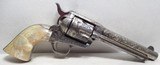 FINE NEW YORK ENGRAVED COLT SINGLE ACTION ARMY REVOLVER from COLLECTING TEXAS – 124 YEARS-OLD – ONE GUN SHIPMENT - 7 of 19