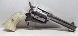 NICE COLT 45 SINGLE ACTION ARMY REVOLVER from COLLECTING TEXAS – NICKEL with PEARL GRIPS – MISSOURI SHIPPED in 1902 - 1 of 18