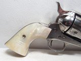 NICE COLT 45 SINGLE ACTION ARMY REVOLVER from COLLECTING TEXAS – NICKEL with PEARL GRIPS – MISSOURI SHIPPED in 1902 - 2 of 18