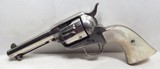 NICE COLT 45 SINGLE ACTION ARMY REVOLVER from COLLECTING TEXAS – NICKEL with PEARL GRIPS – MISSOURI SHIPPED in 1902 - 4 of 18