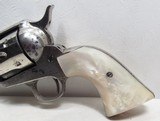 NICE COLT 45 SINGLE ACTION ARMY REVOLVER from COLLECTING TEXAS – NICKEL with PEARL GRIPS – MISSOURI SHIPPED in 1902 - 5 of 18