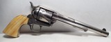 VERY NICE COLT S.A.A. NICKEL .45 REVOLVER from COLLECTING TEXAS – IVORY GRIPS – SHIPPED 1881 – FACTORY LETTER - 5 of 17