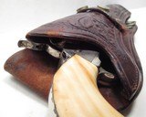 44 LOOP MONEY BELT for .45 CALIBER CARTRIDGE and SPOTTED SINGLE LOOP HOLSTER from COLLECTING TEXAS - 11 of 14