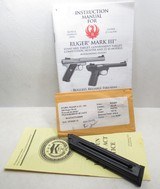 RUGER MKIII HUNTER PISTOL from COLLECTING TEXAS – - .22 LR CALIBER - NEW in ORIGINAL BOX with PAPERS and ACCESSORIES - 18 of 20