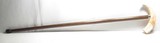 ANTIQUE HORN/TUSK HANDLE WOODEN CANE from COLLECTING TEXAS - 1 of 7