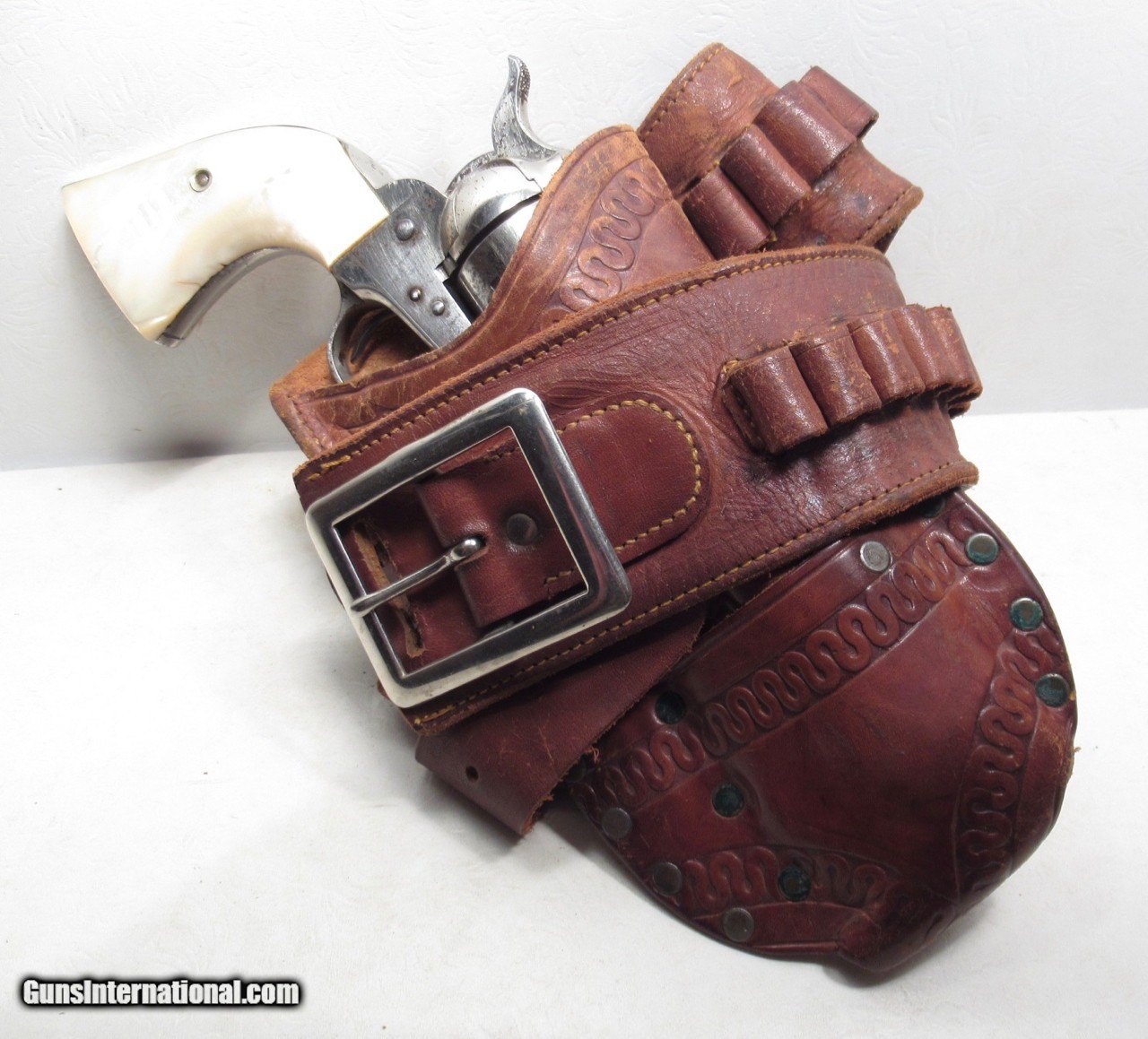 GREAT OLD HOLSTER and MONEY BELT from COLLECTING TEXAS – COLT .45 ...