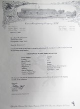 ANTIQUE TEXAS COLT S.A.A. 45 REVOLVER from COLLECTING TEXAS – PART of a 3 GUN SHIPMENT in 1889 – FACTORY LETTER - 17 of 17