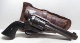 GREAT NEW ORLEANS SHIPPED COLT S.A.A. REVOLVER from COLLECTING TEXAS – DOUBLE LOOP HOLSTER INCLUDED – FACTORY LETTER - 1 of 22
