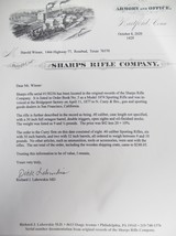 FINE ANTIQUE SHARPS 1874 SPORTING RIFLE from COLLECTING TEXAS – SHIPPED to SAN FRANCISCO, CA. in 1877 – LETTER - 21 of 21