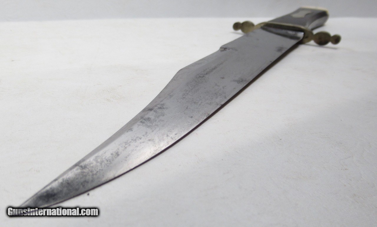 Vintage Mexican bowie knife with sheath