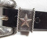 SUNSET TRAILS RANGER BUCKLE SET SOLD by CURIOUS GEORGE of ASPEN, COLORADO from COLLECTING TEXAS – 3-PIECE SET in STERLING SILVER and 10K GOLD - 4 of 12