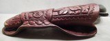 VERY NICE SINGLE LOOP TOOLED HOLSTER from COLLECTING TEXAS – FITS COLT S.A.A. REVOLVER with 4 3/4” BARREL - 7 of 8